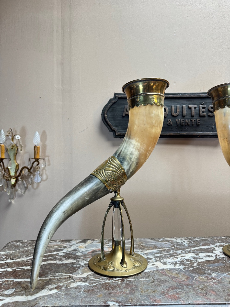 Pair Of 19th-century Cornucopias -photo-2