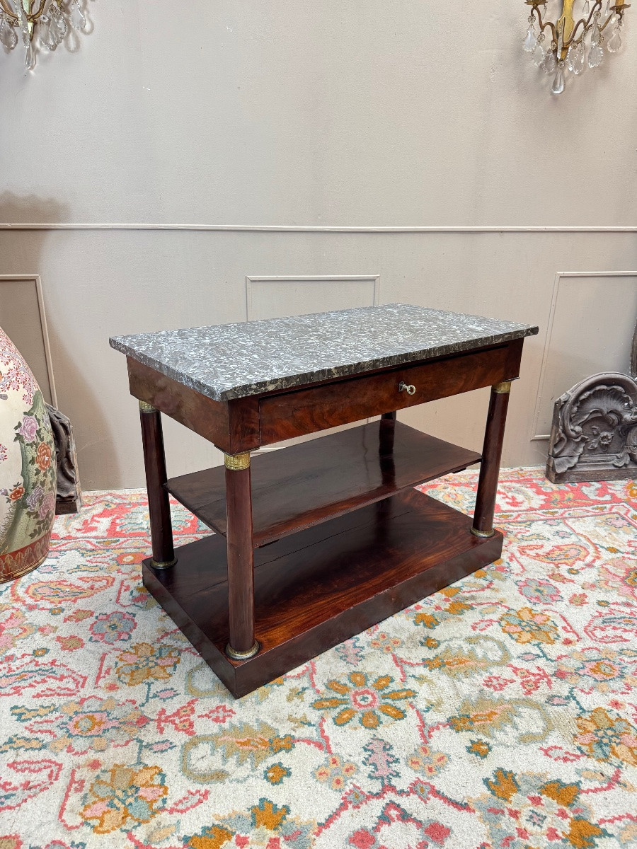 Console en acajou d’époque empire XIX eme siècle -photo-4