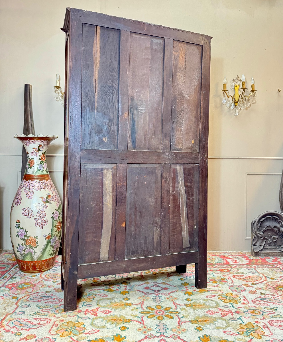 Vitrine bibliothèque en acajou d’époque Louis XVI XVIII eme siècle -photo-4