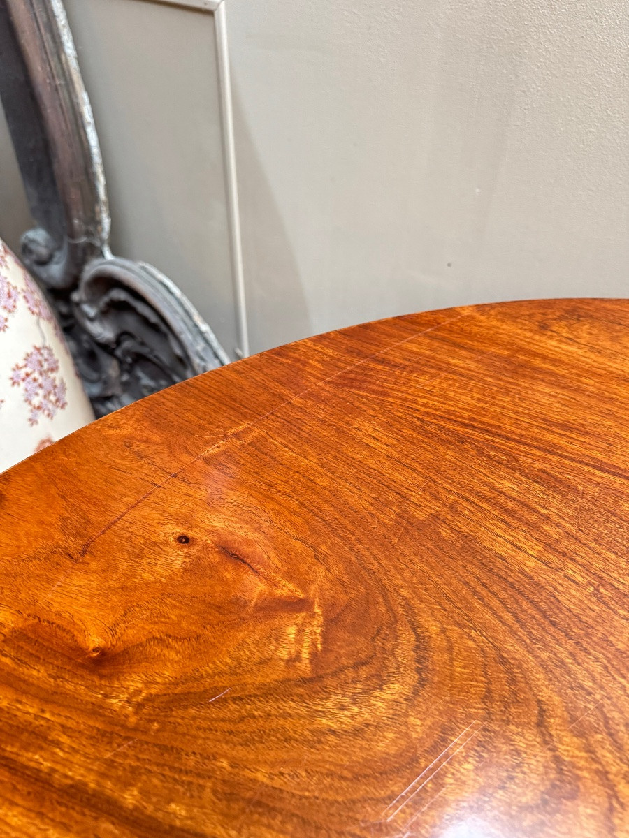 Louis XVI Style Mahogany Dining Table-photo-6