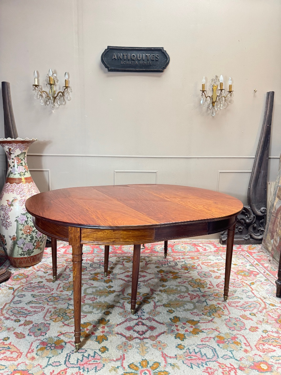 Louis XVI Style Mahogany Dining Table