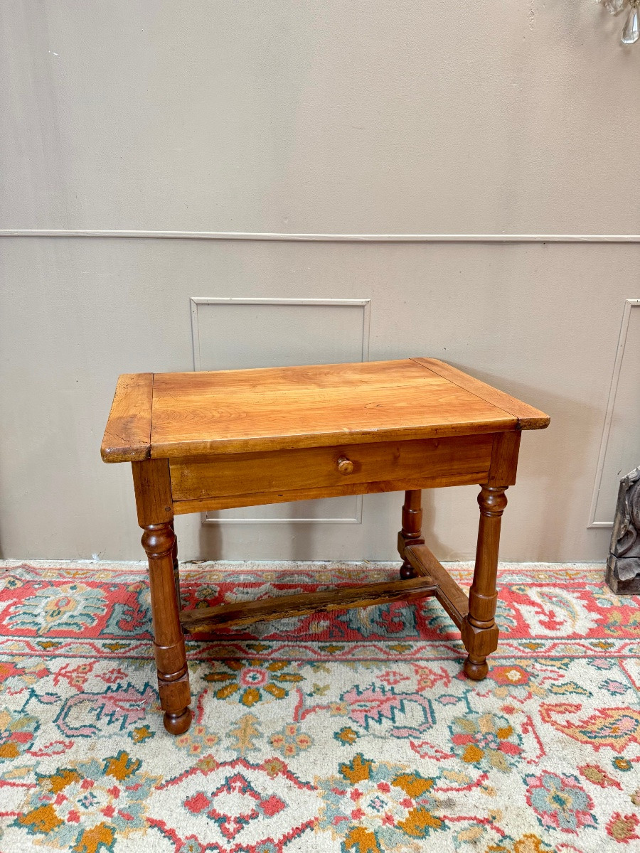 Table à écrire en merisier d’époque Louis XIII XVIII eme siècle -photo-3