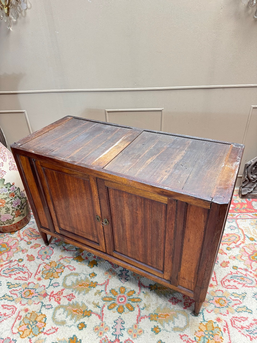 Jacques-pierre Letellier Mahogany Hunting Buffet, Louis XVI Period, Stamped 18th Century-photo-5