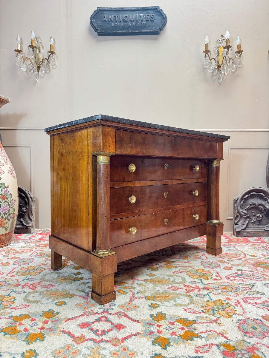 19th Century Empire Period Mahogany Chest Of Drawers -photo-2