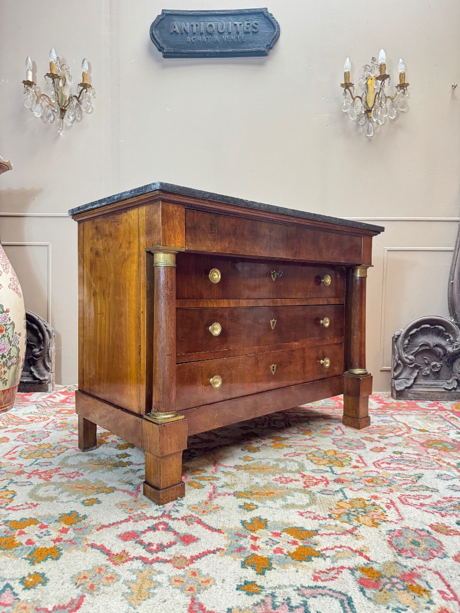 19th Century Empire Period Mahogany Chest Of Drawers -photo-1