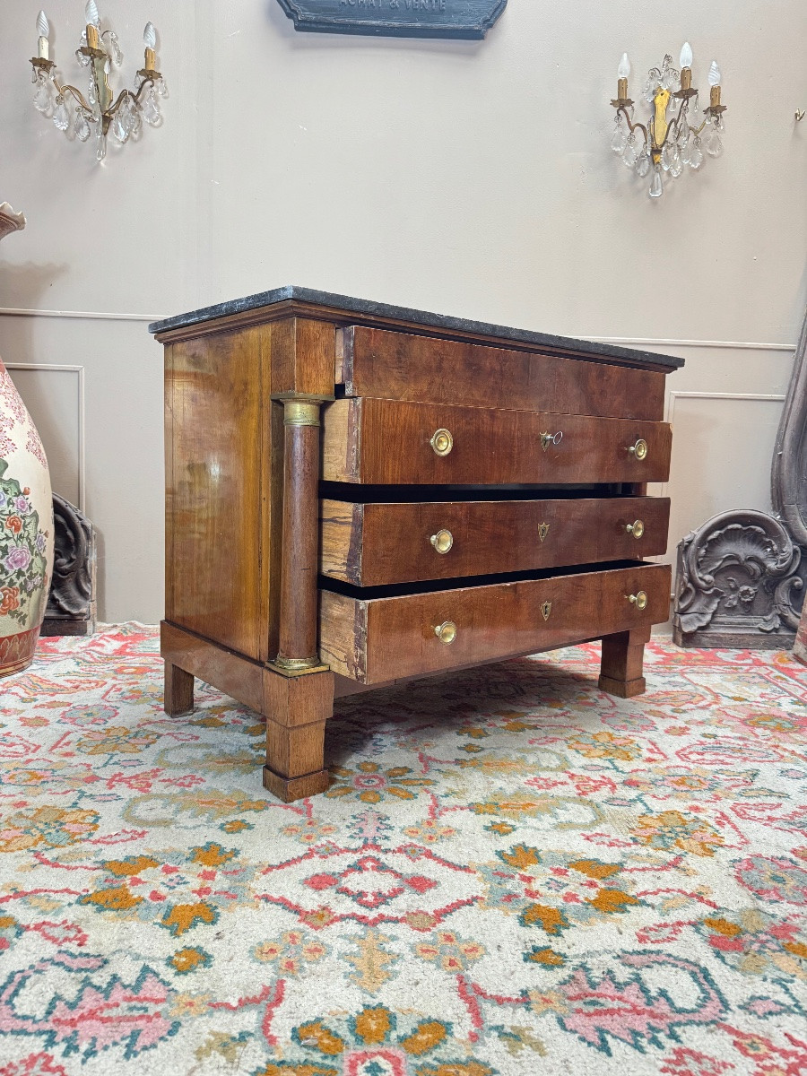 19th Century Empire Period Mahogany Chest Of Drawers -photo-2