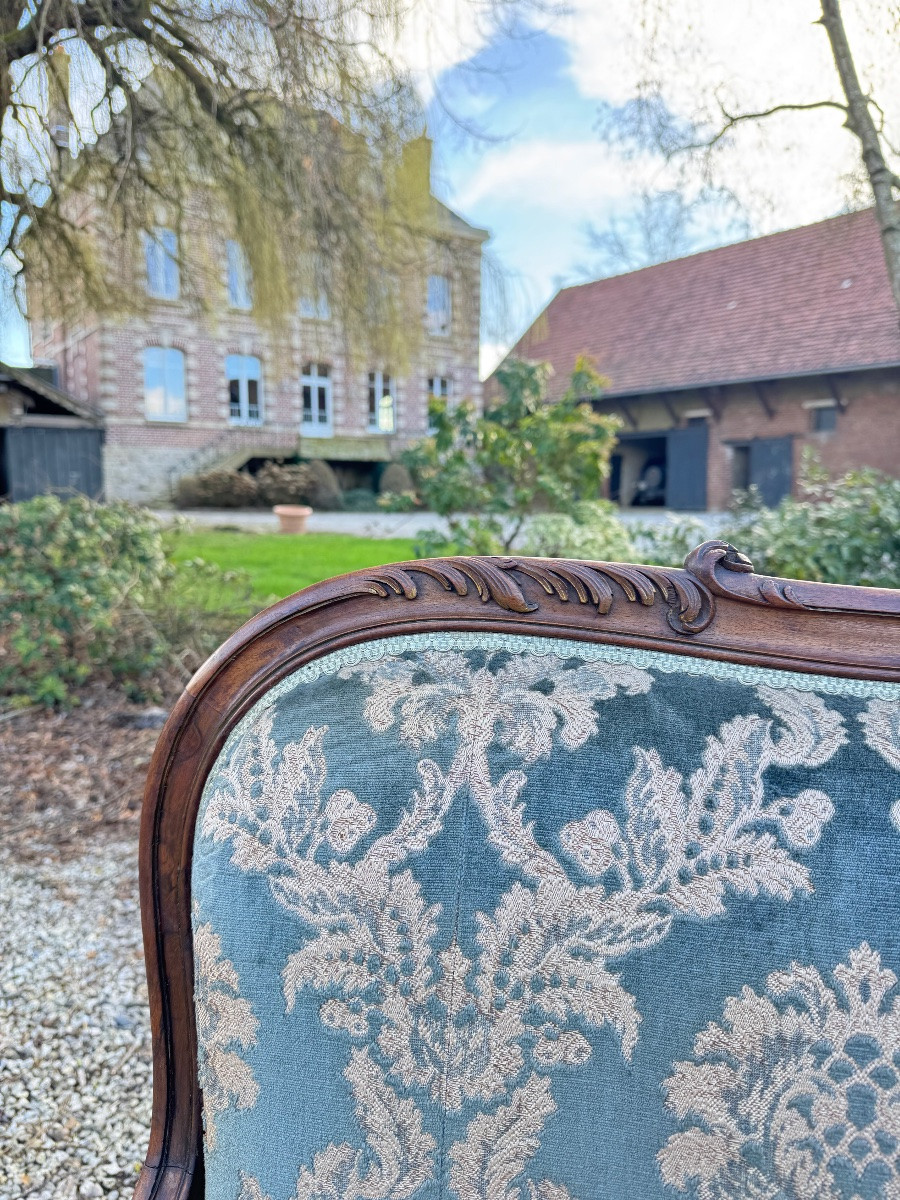 Louis XV Style Walnut Living Room Furniture From The Napoleon III Period, 19th Century -photo-7