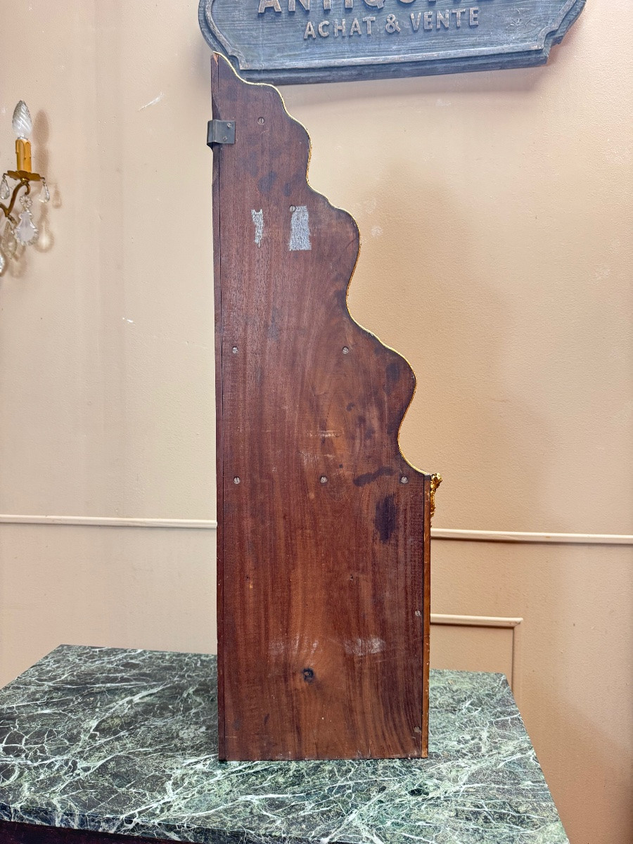 Napoleon III Period Marquetry Wall Corner Cabinet, 19th Century -photo-8