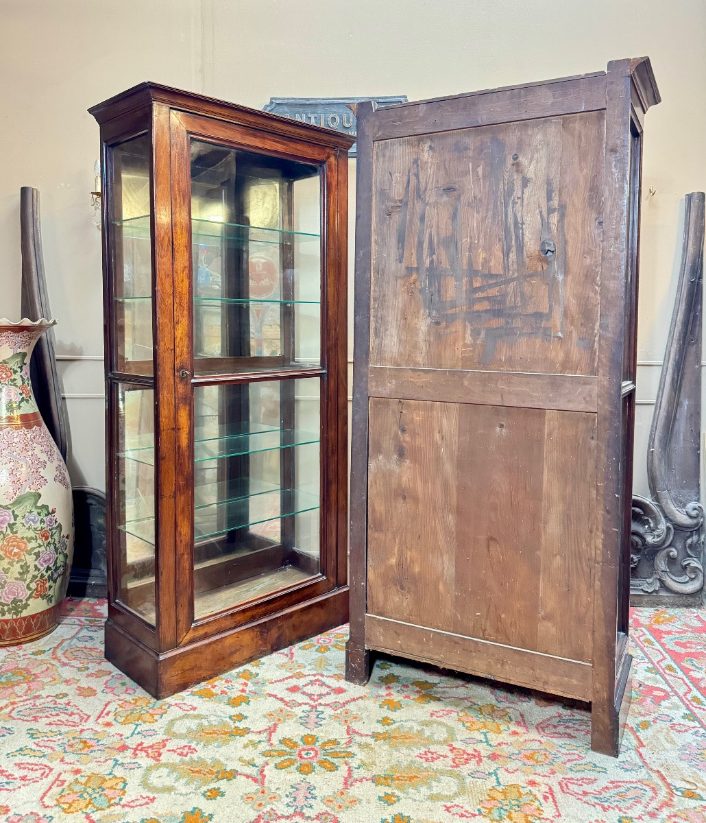 Pair Of Mahogany Display Cabinets From The Directoire Period, 18th Century -photo-6