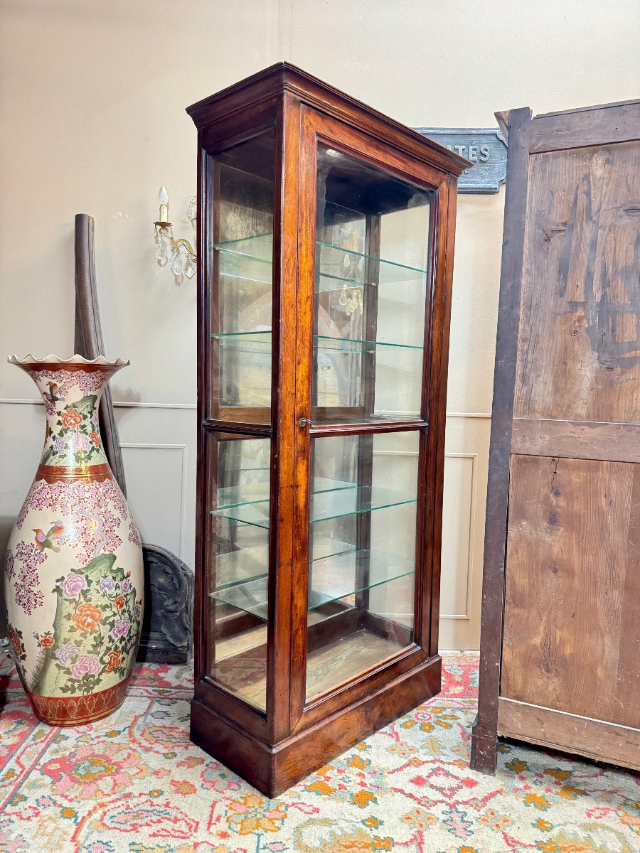 Pair Of Mahogany Display Cabinets From The Directoire Period, 18th Century -photo-7