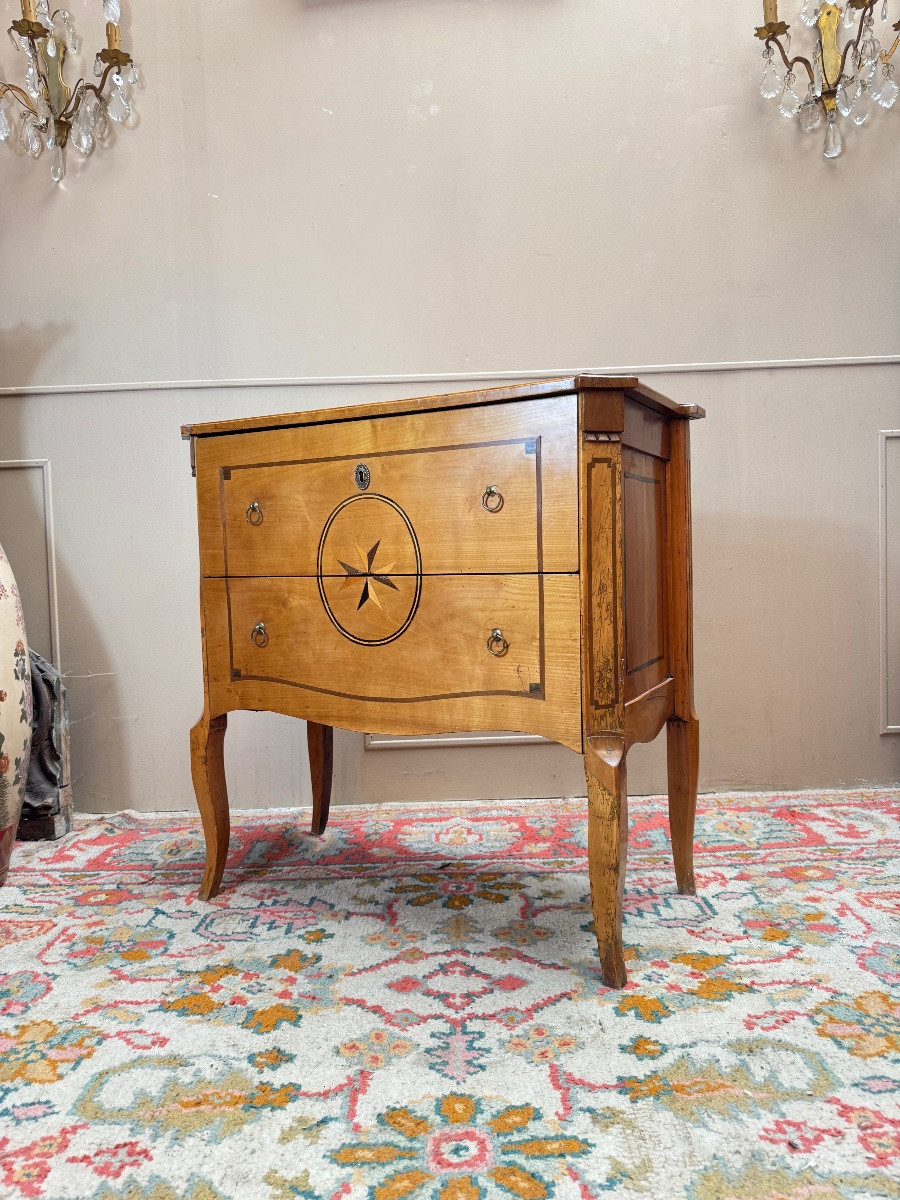 Cherrywood Commode From The 18th-century Transitional Period -photo-3