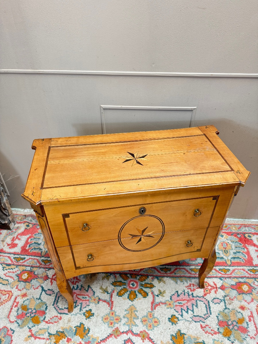 Cherrywood Commode From The 18th-century Transitional Period -photo-4