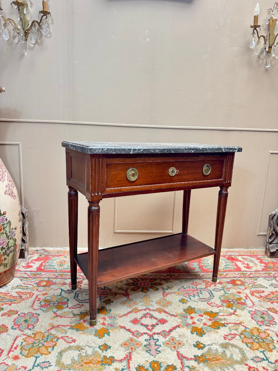 Console en acajou de style Louis XVI XIX eme siècle -photo-2