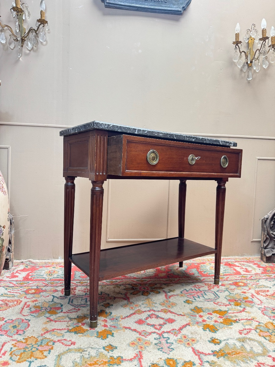 Console en acajou de style Louis XVI XIX eme siècle -photo-3