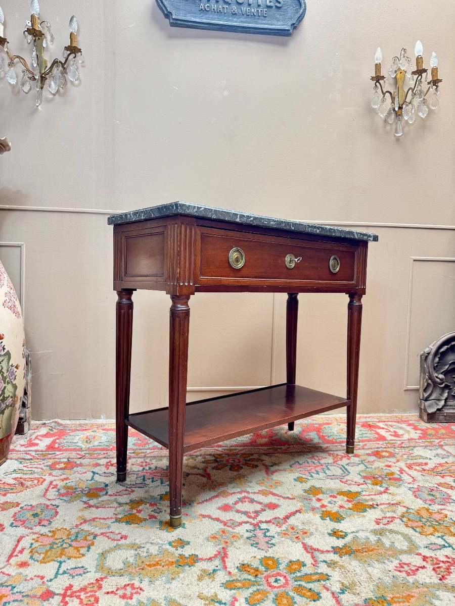 Console en acajou de style Louis XVI XIX eme siècle -photo-4