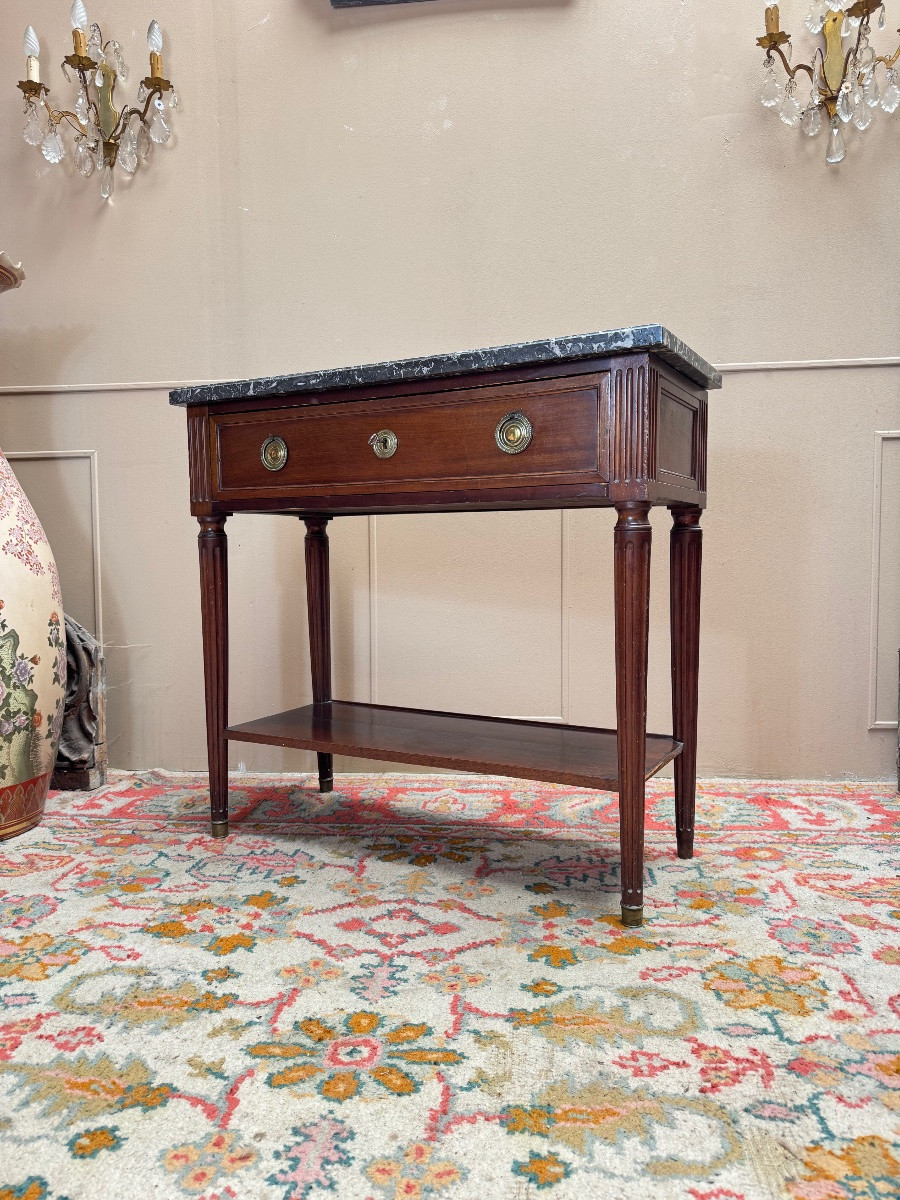 Console en acajou de style Louis XVI XIX eme siècle -photo-2