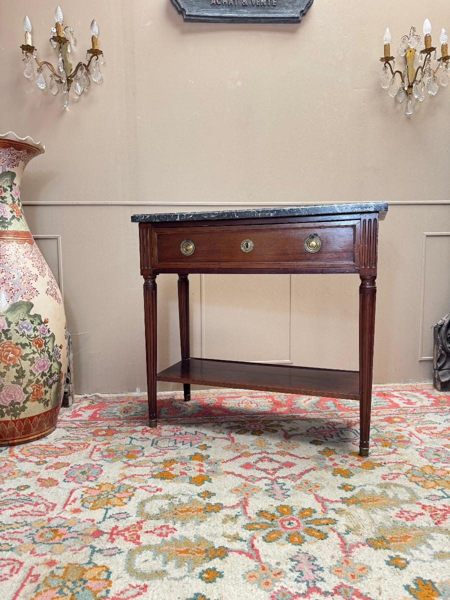 Console en acajou de style Louis XVI XIX eme siècle -photo-3