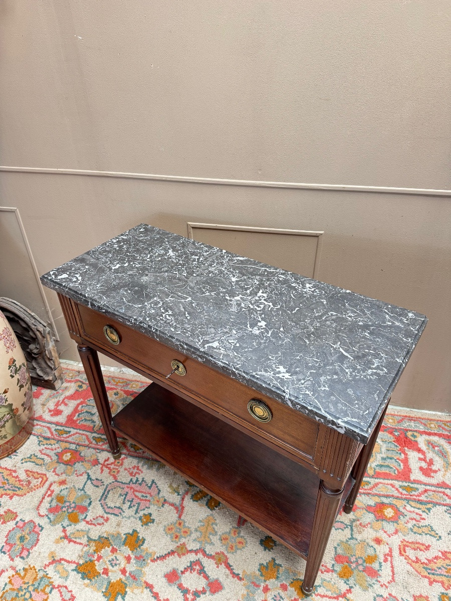 Console en acajou de style Louis XVI XIX eme siècle -photo-5