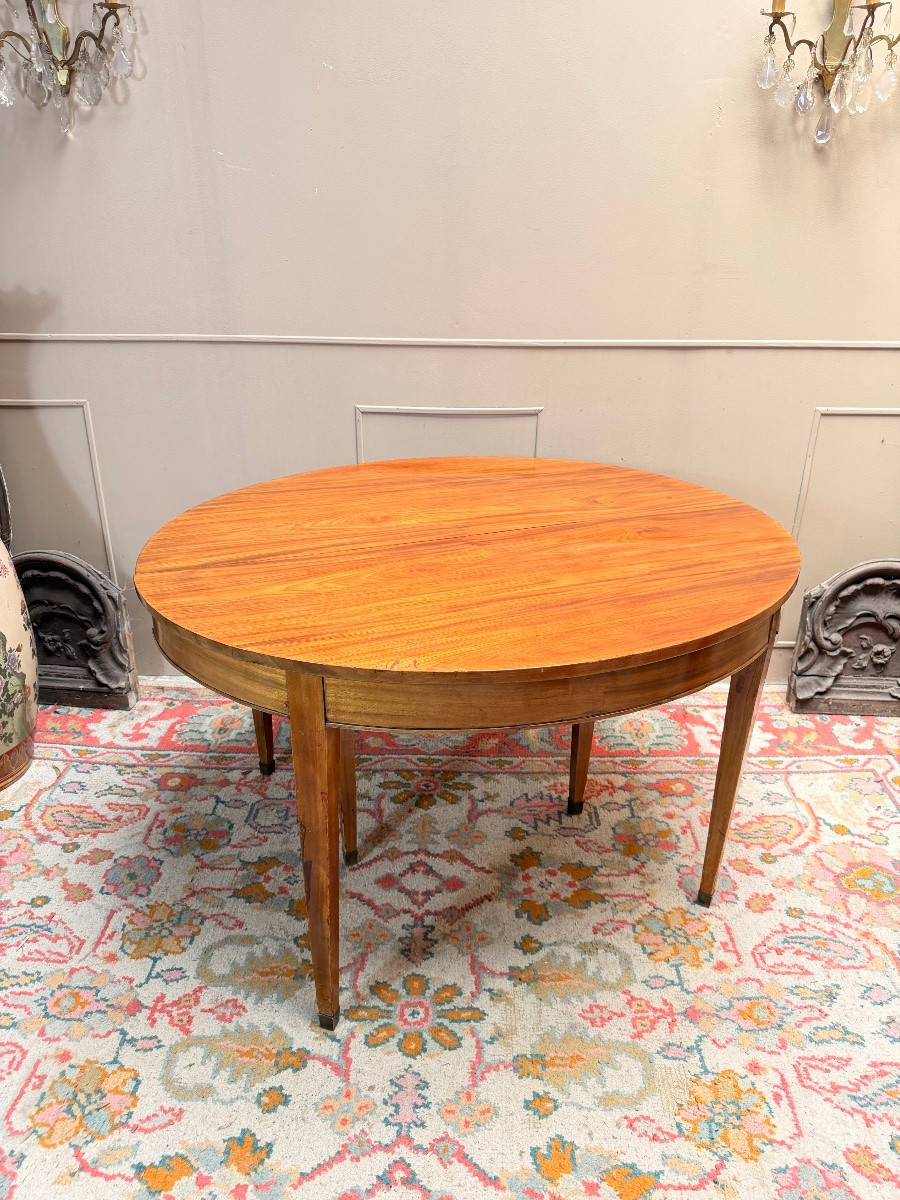 Table de salle à manger en acajou de style Louis XVI XIX eme siècle 3m50-photo-2