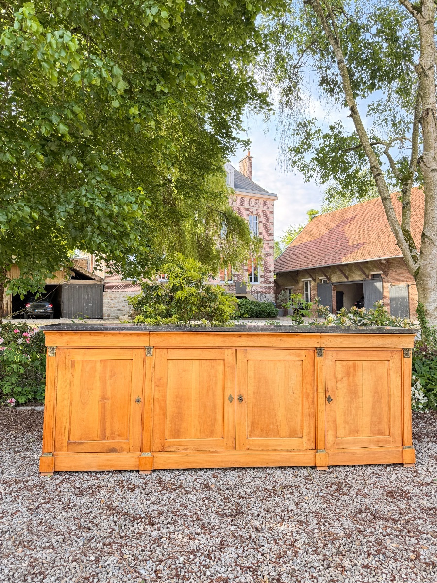 Buffet enfilade en merisier d’époque Restauration XIX eme siècle 