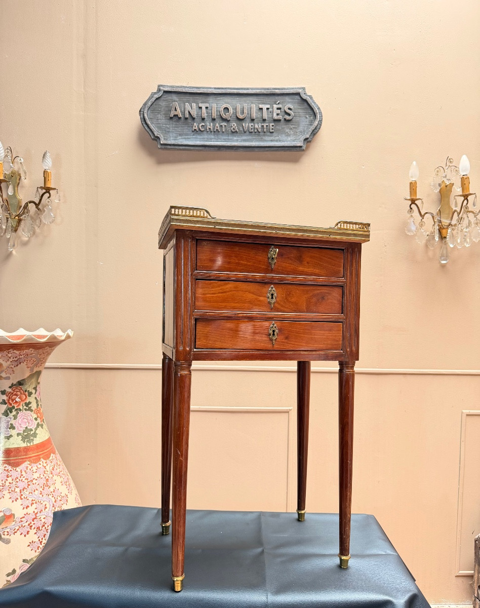 Louis XVI Period Mahogany Coffee Table Stamped XVIII Eme Siècle