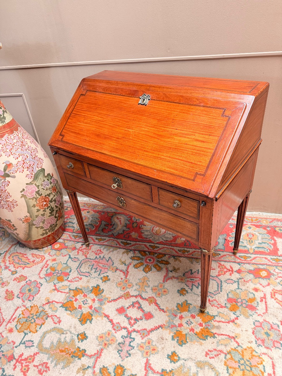 Mahogany Sloping Desk In The Louis XVI Style XIX Eme Siècle-photo-1