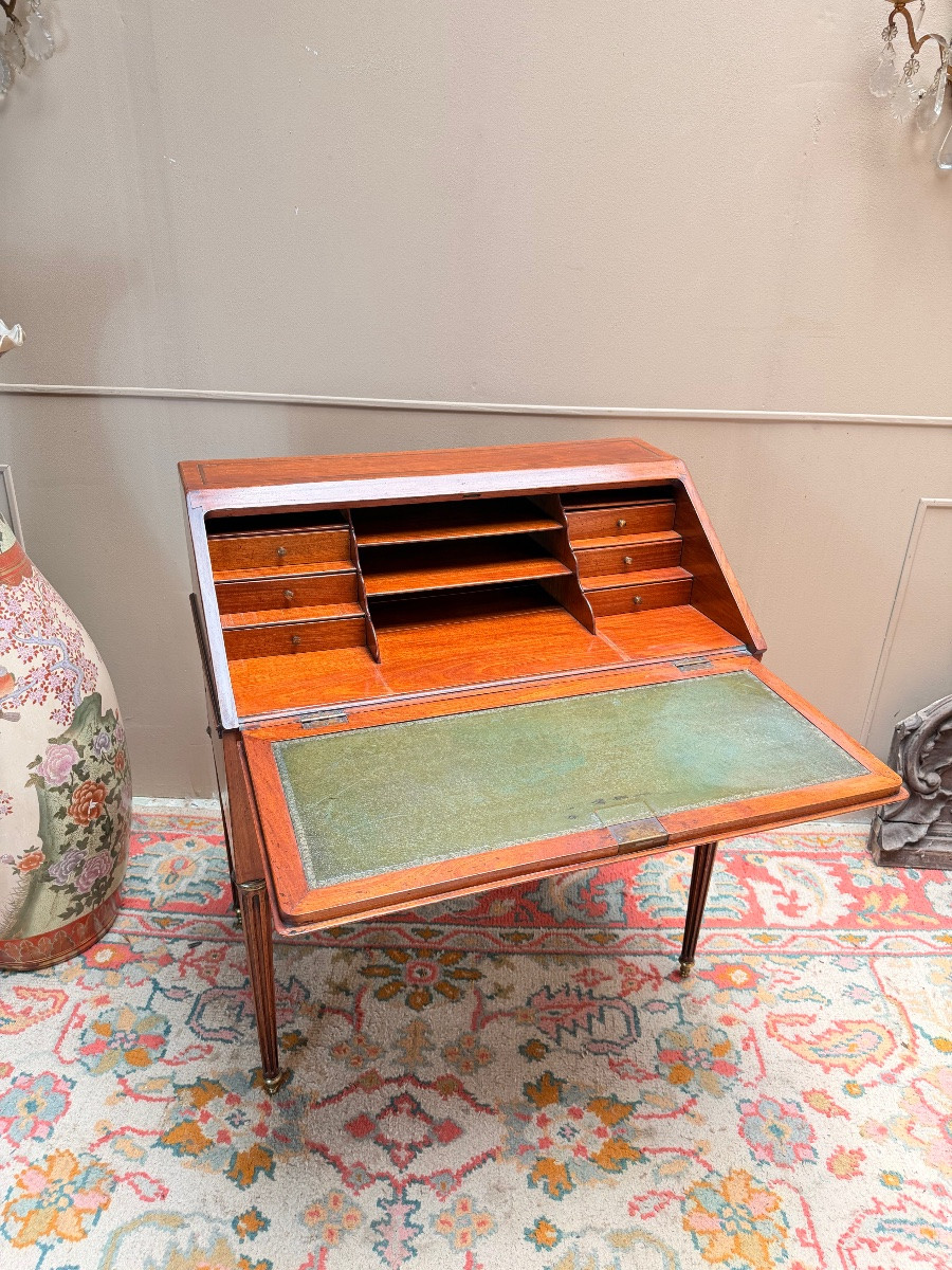 Mahogany Sloping Desk In The Louis XVI Style XIX Eme Siècle-photo-4
