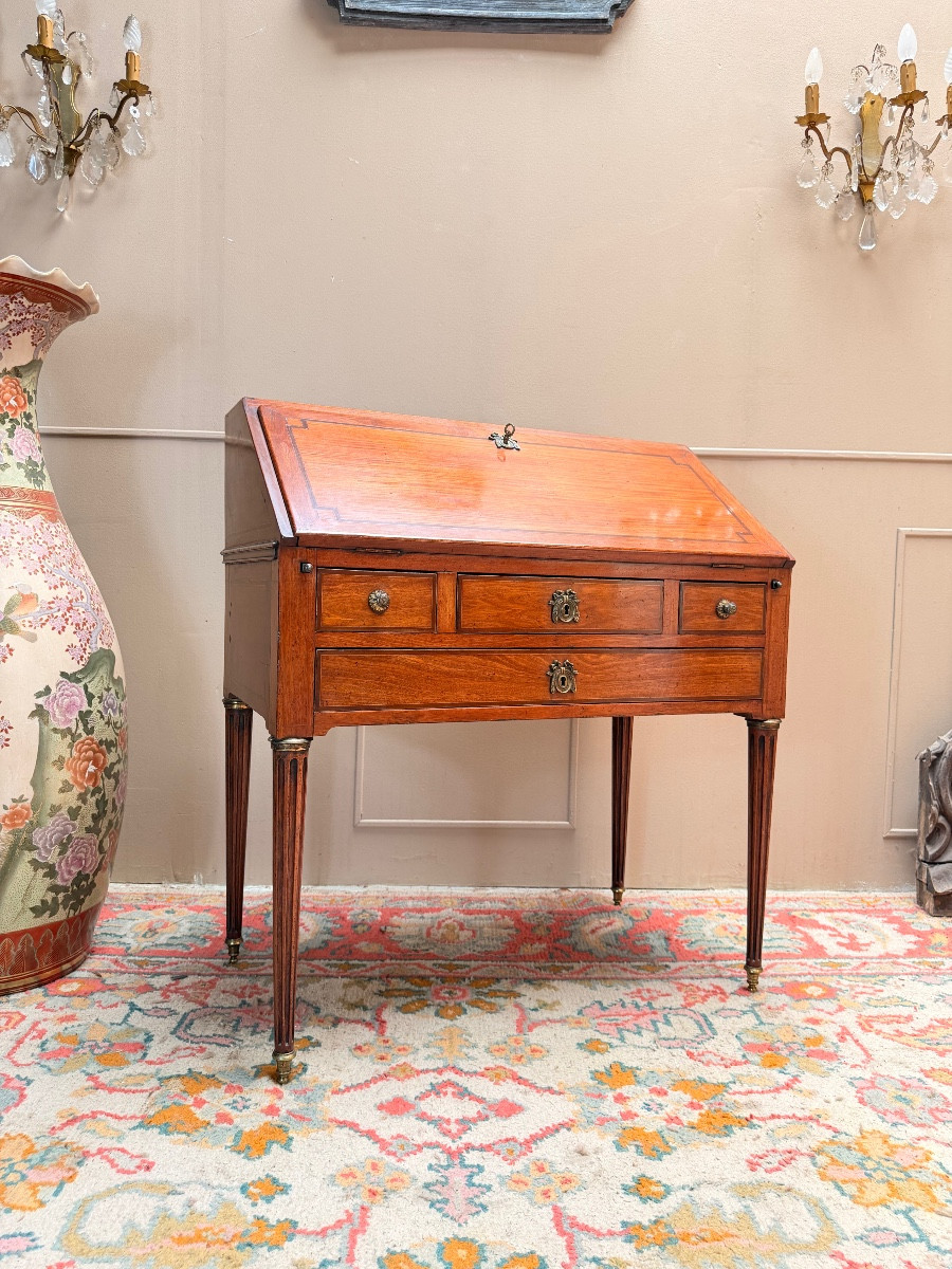 Mahogany Sloping Desk In The Louis XVI Style XIX Eme Siècle