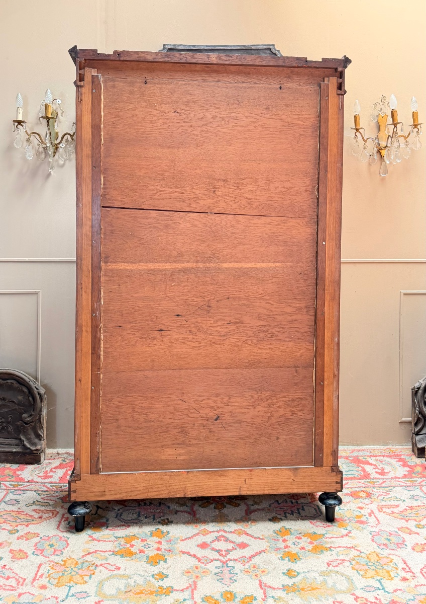 Blackened Wooden Display Case In The Louis XVI Style XIX Eme Siècle-photo-7