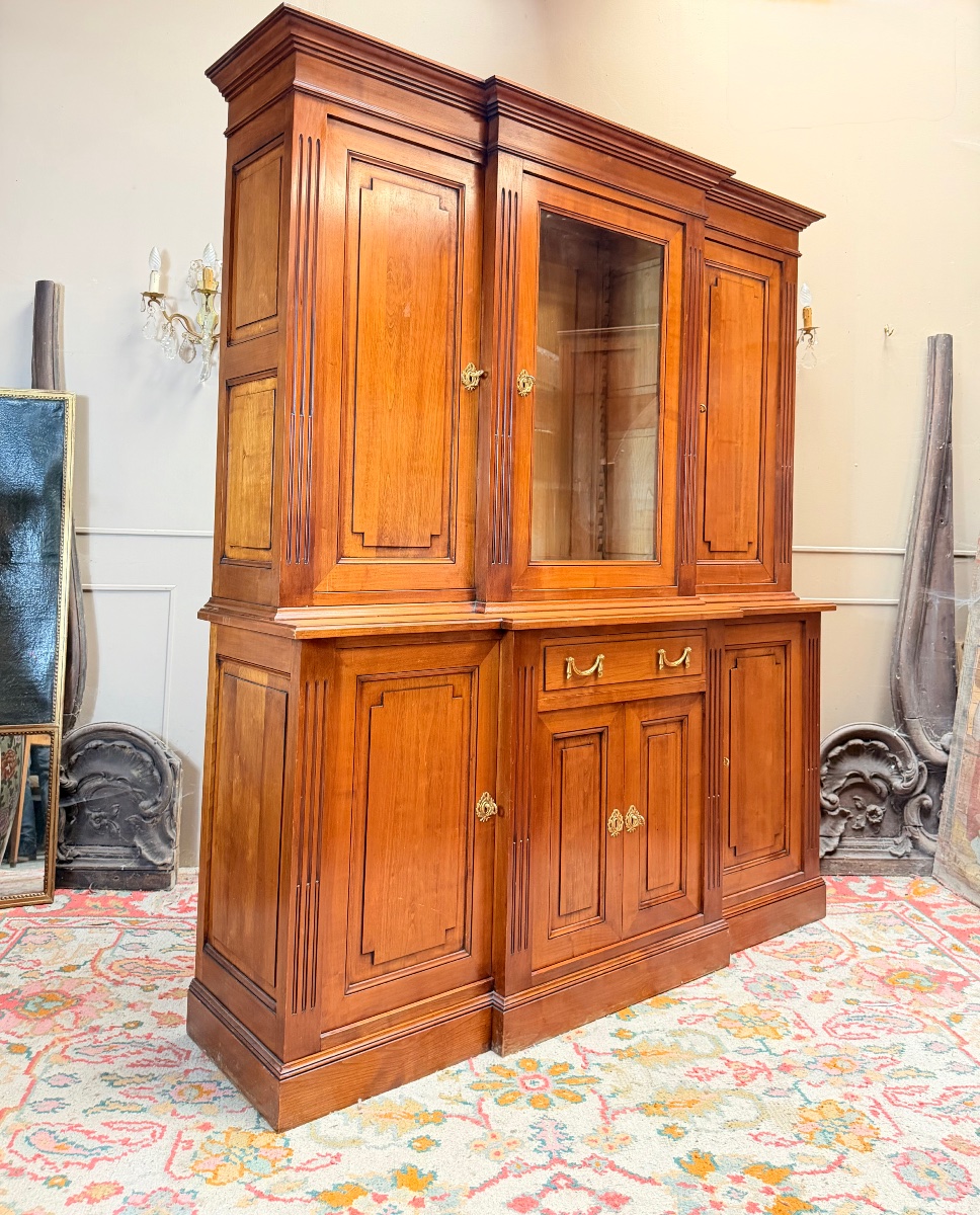 Dissidi et fils bibliothèque en acajou de style Louis XVI estampillée -photo-4