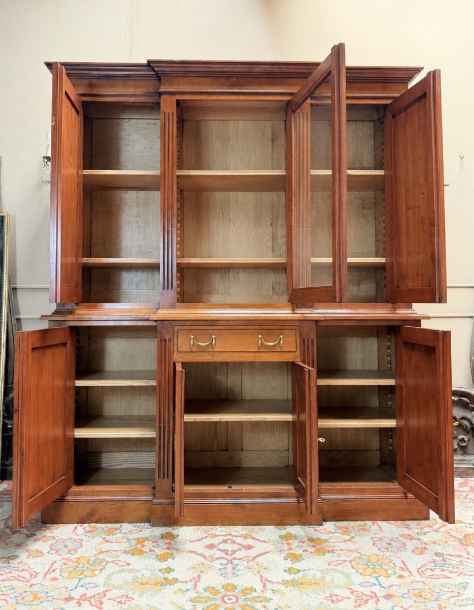 Dissidi et fils bibliothèque en acajou de style Louis XVI estampillée -photo-1