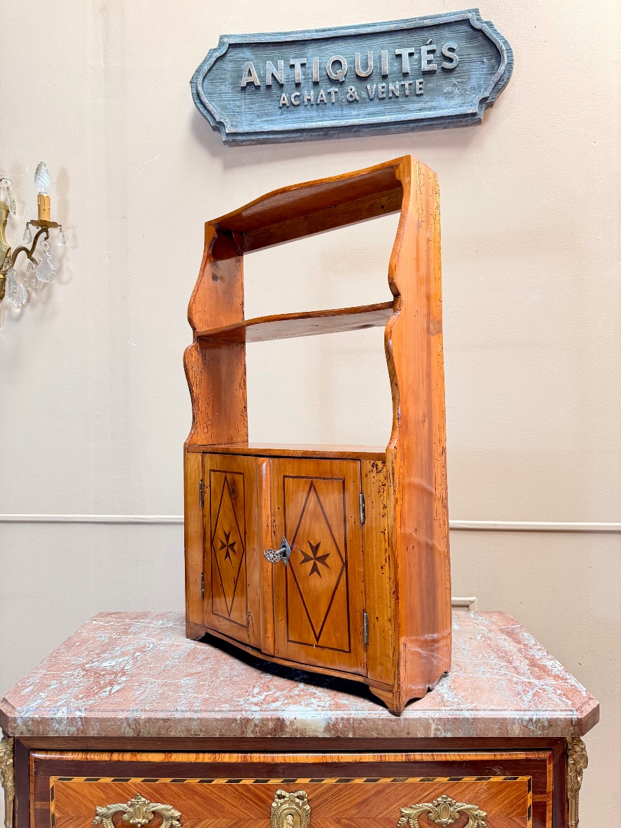 Étagère murale en merisier d’époque Louis XV XVIII eme siècle -photo-1