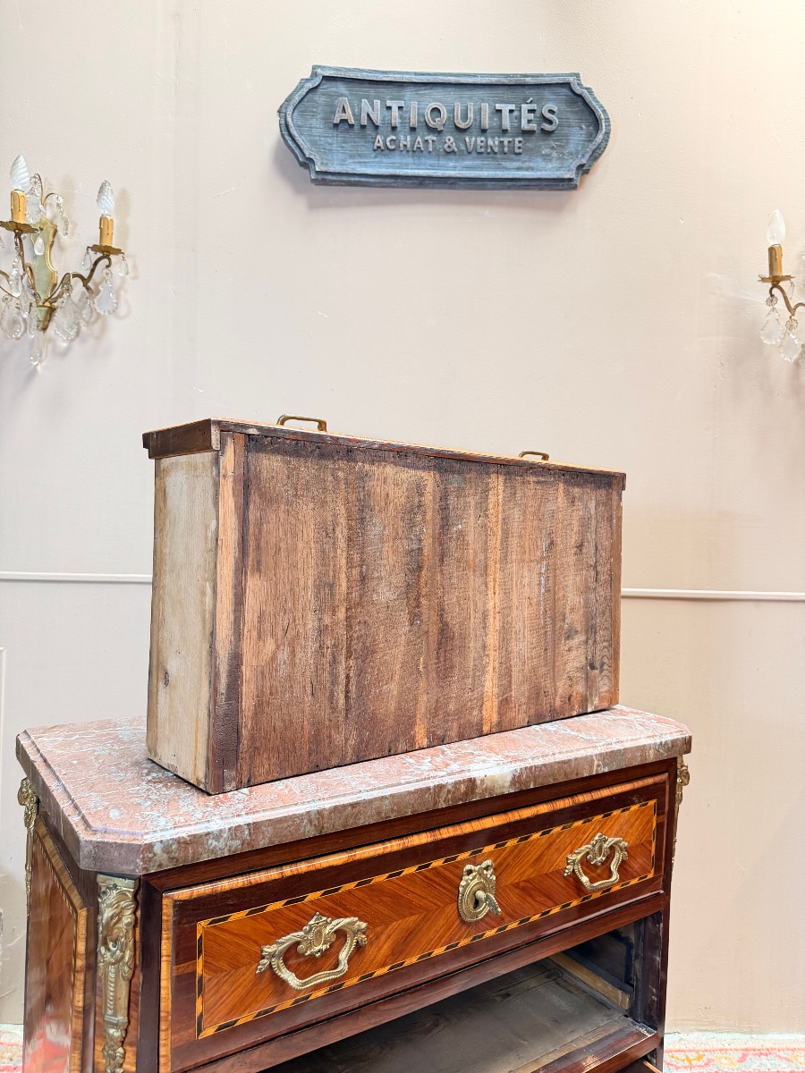 SCHEY Fidelys Commode en marqueterie d’époque transition XVIII eme siècle -photo-5