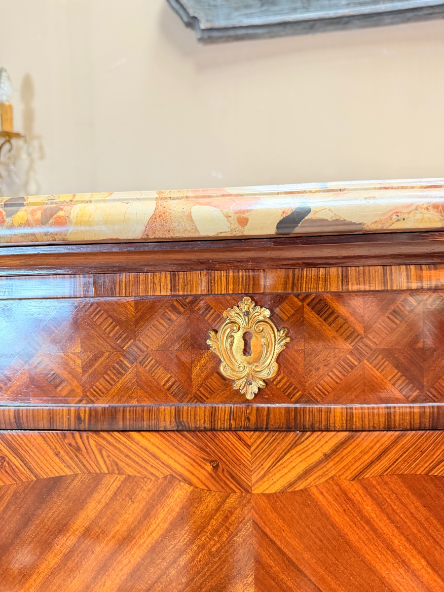 Louis XV-style Marquetry Sideboard-photo-4