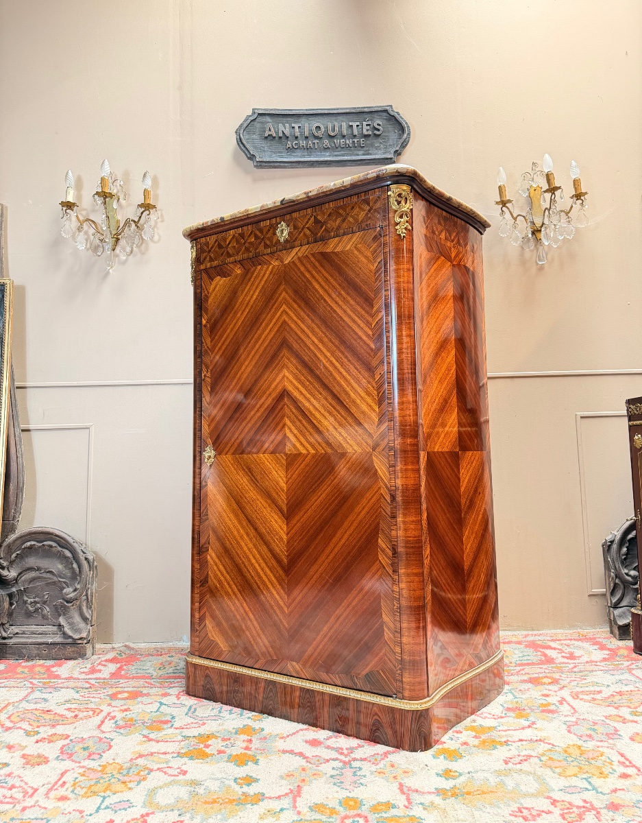 Louis XV-style Marquetry Sideboard-photo-4
