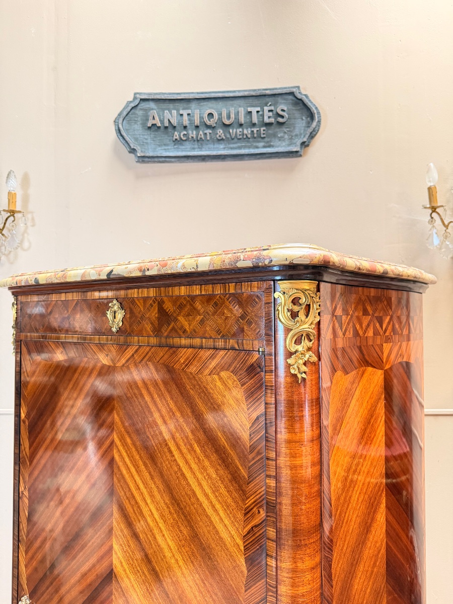 Louis XV-style Marquetry Sideboard-photo-5