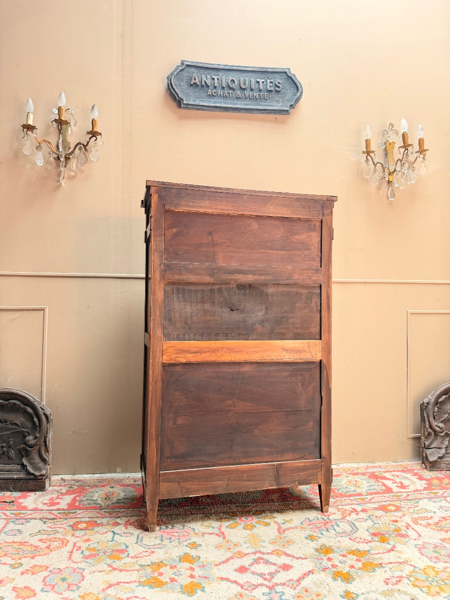 19th-century Louis XVI-style Walnut Secretary Desk -photo-6