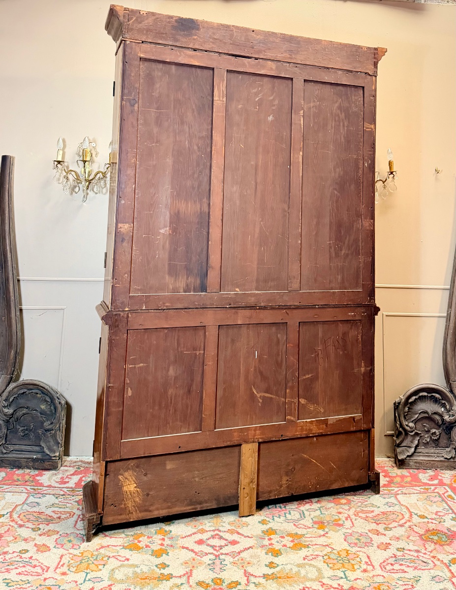 Bibliothèque formant vitrine en acajou d’époque Louis Phillipe XIX eme siècle -photo-6