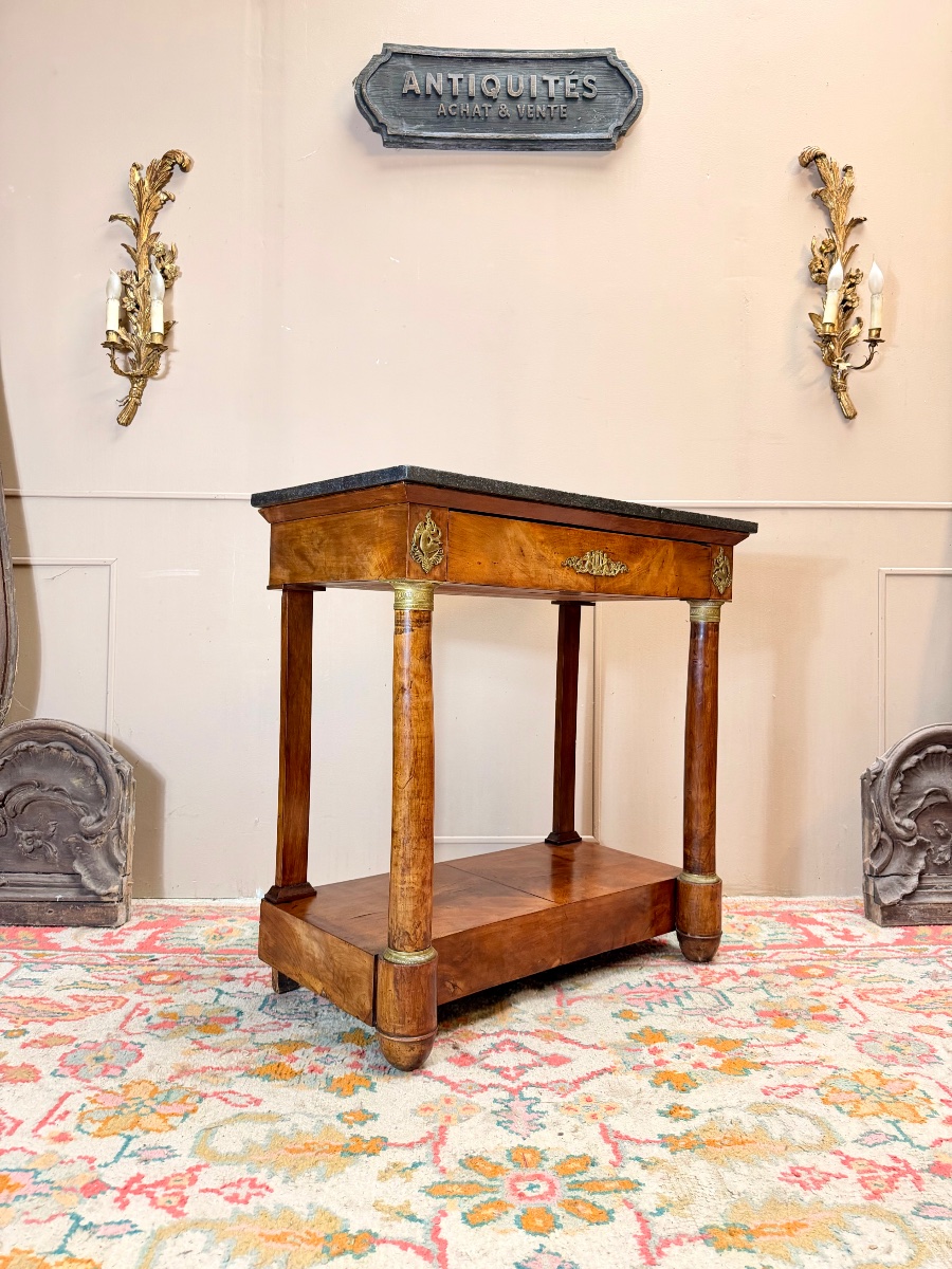 Console en acajou d’époque empire XIX eme siècle -photo-2
