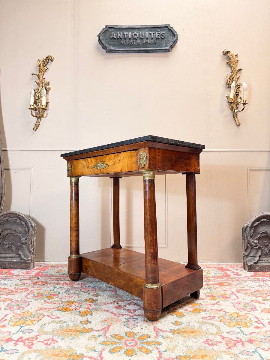 Console en acajou d’époque empire XIX eme siècle -photo-2