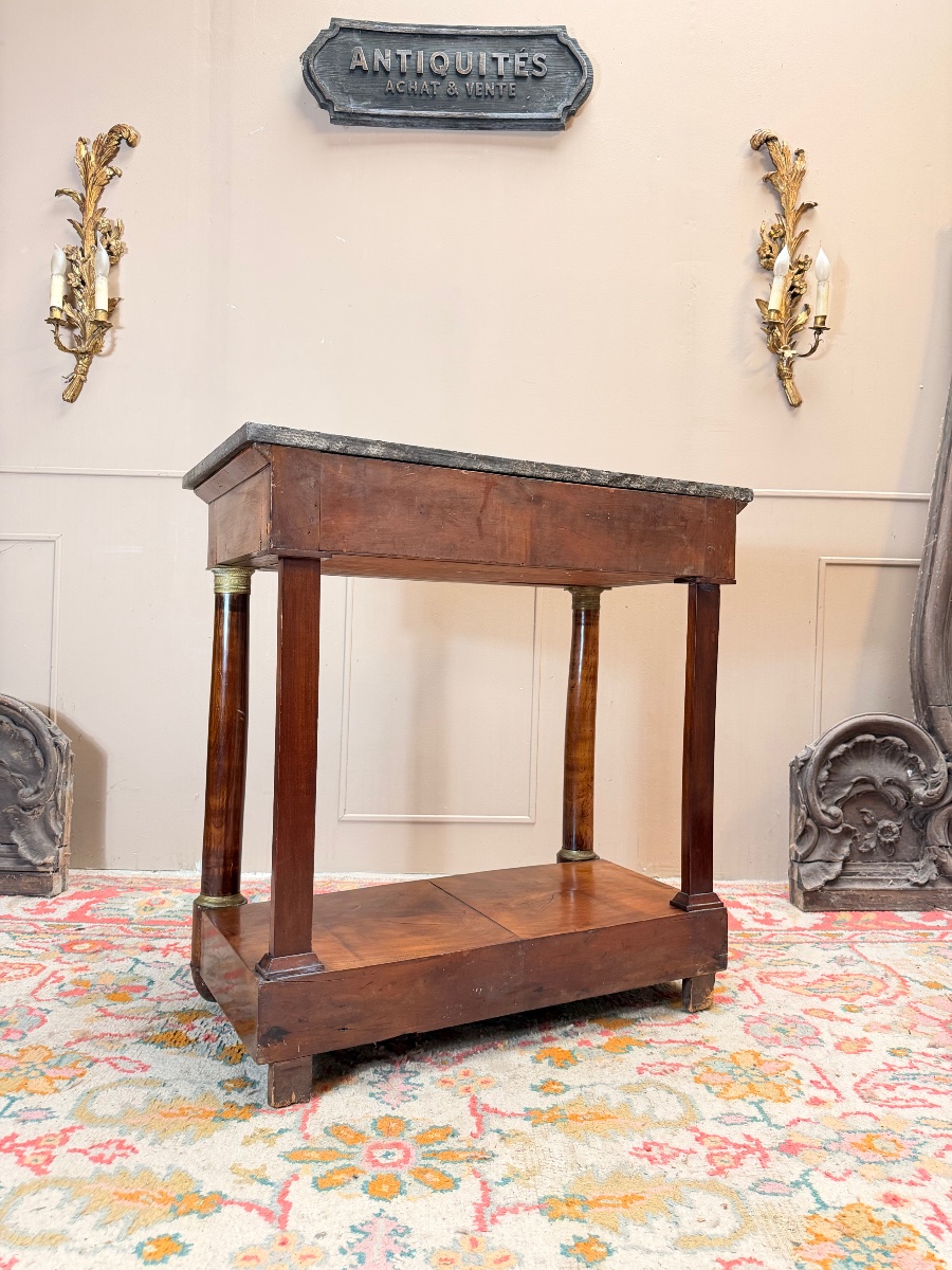 Console en acajou d’époque empire XIX eme siècle -photo-4