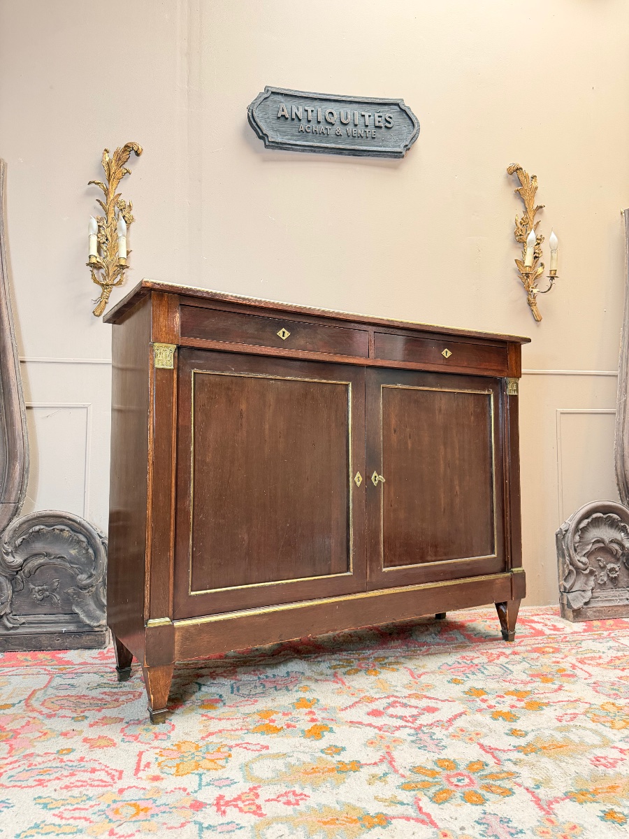 19th-century Directoire-style Mahogany Sideboard -photo-2