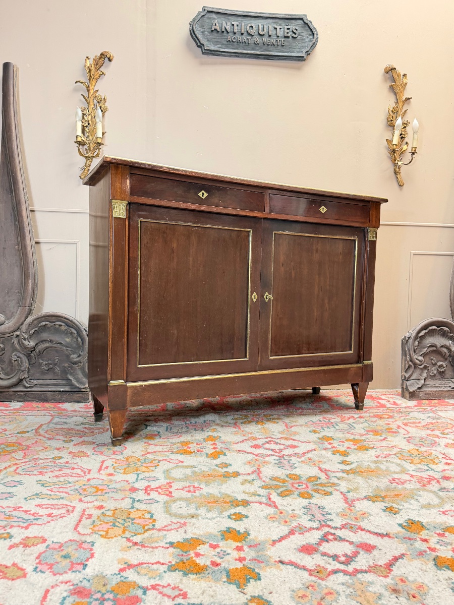 19th-century Directoire-style Mahogany Sideboard -photo-3
