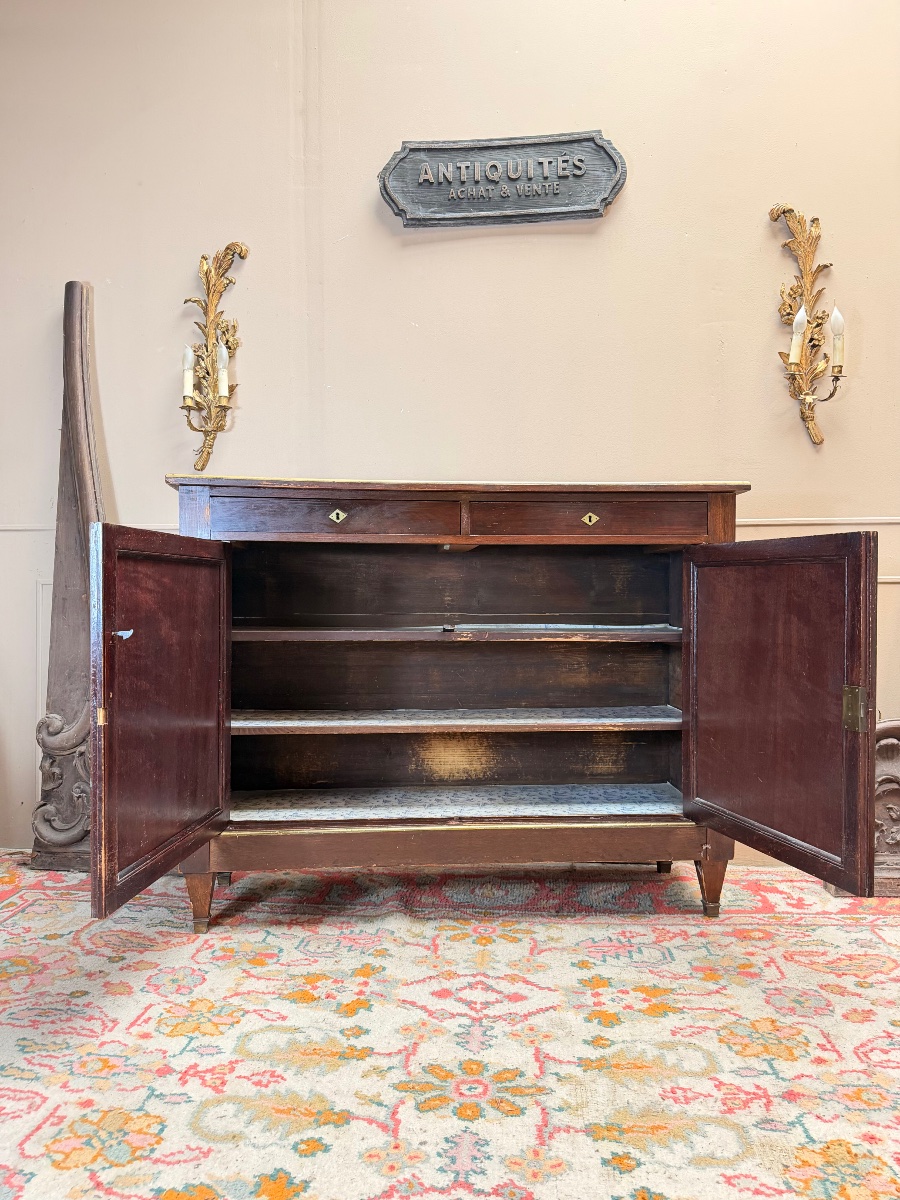 19th-century Directoire-style Mahogany Sideboard -photo-1