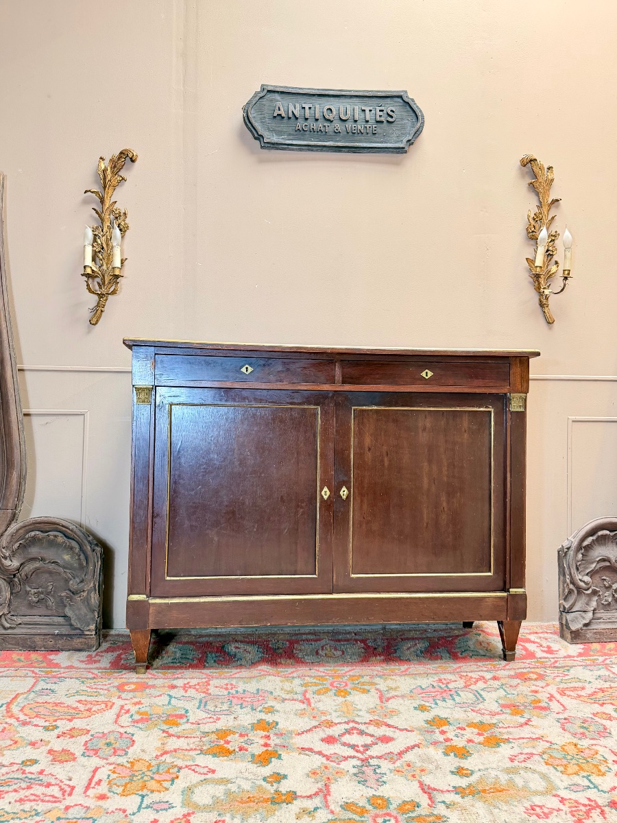 19th-century Directoire-style Mahogany Sideboard -photo-3