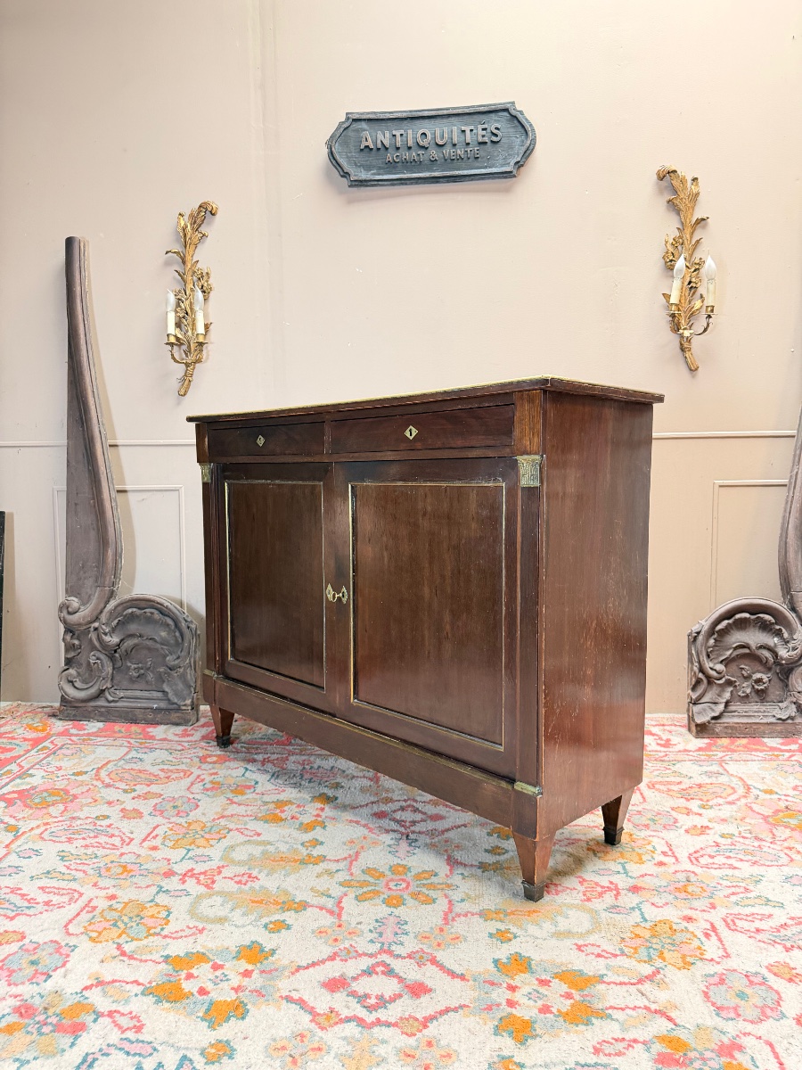 19th-century Directoire-style Mahogany Sideboard -photo-4