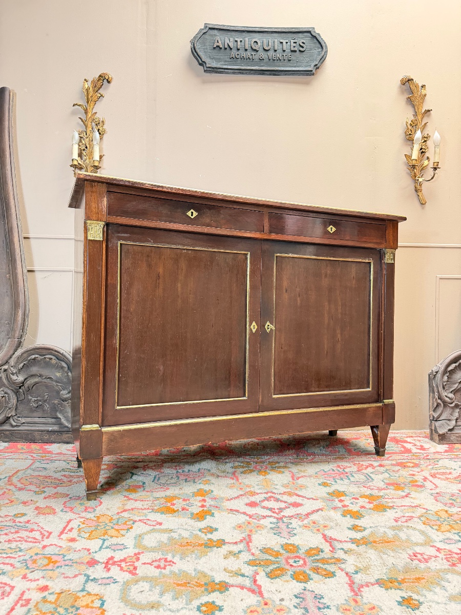 19th-century Directoire-style Mahogany Sideboard 
