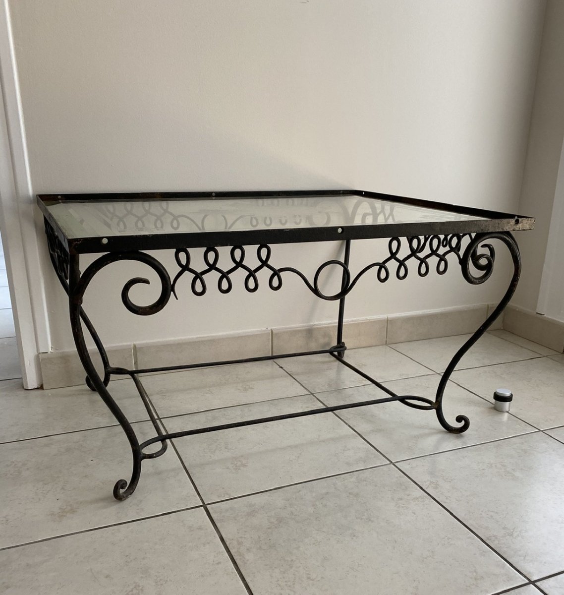 René Drouet Wrought Iron Coffee Table