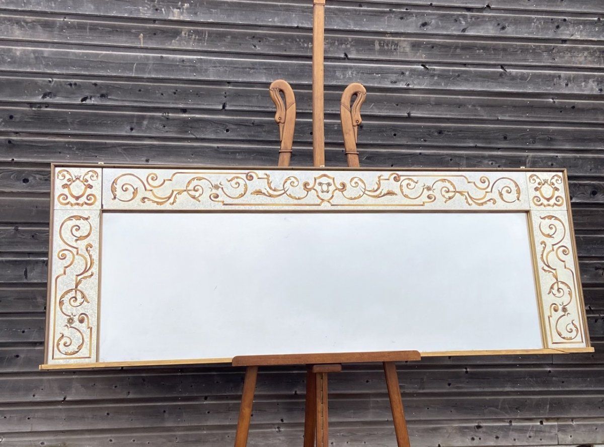 Framed Art Deco Style Mirror-photo-4