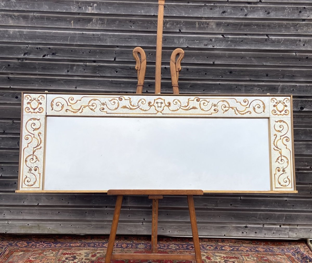 Framed Art Deco Style Mirror